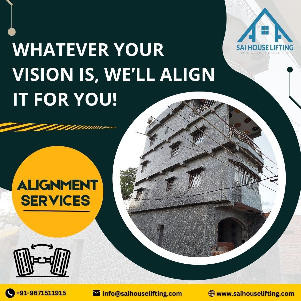 House Alignment Service In Delhi NCR Sai House Lifting
