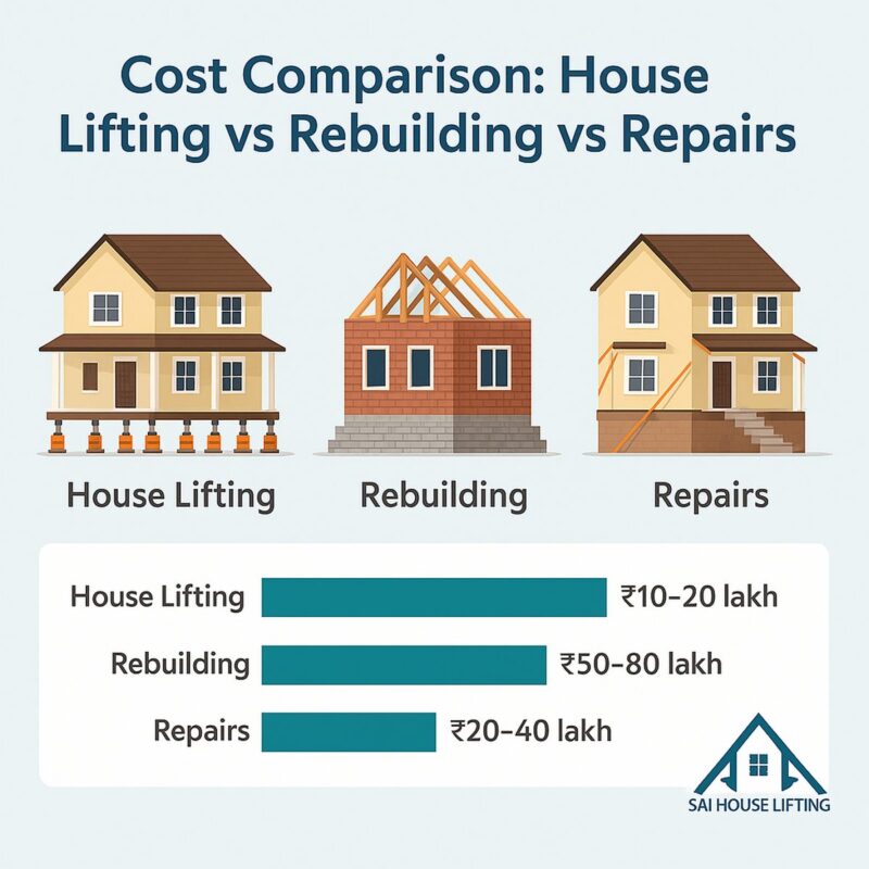 Cost Comparison House Lifting vs Rebuilding