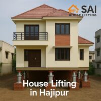 House Being Lifted in Hajipur