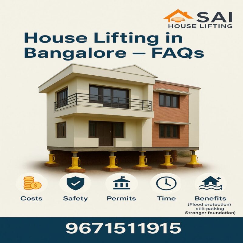 house lifting cost in Bangalore