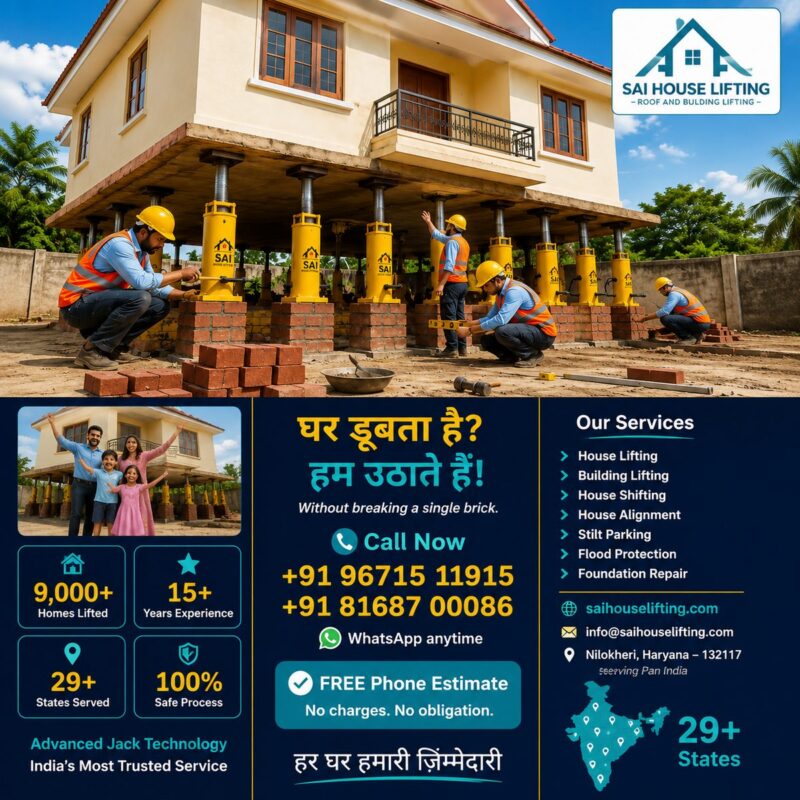 house lifting process yellow jack sai workers