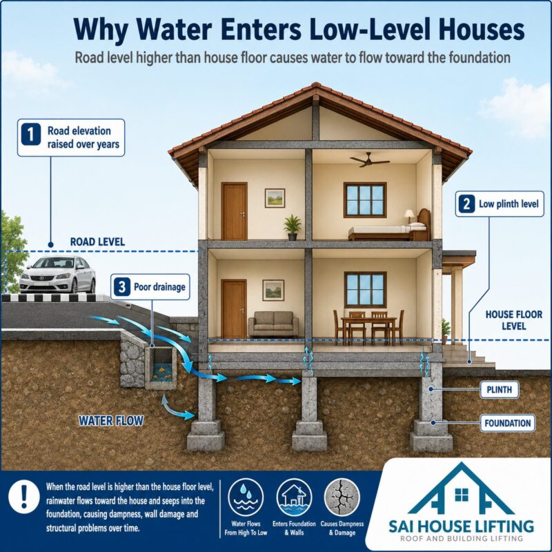 sai house lifting water entering reasons diagram